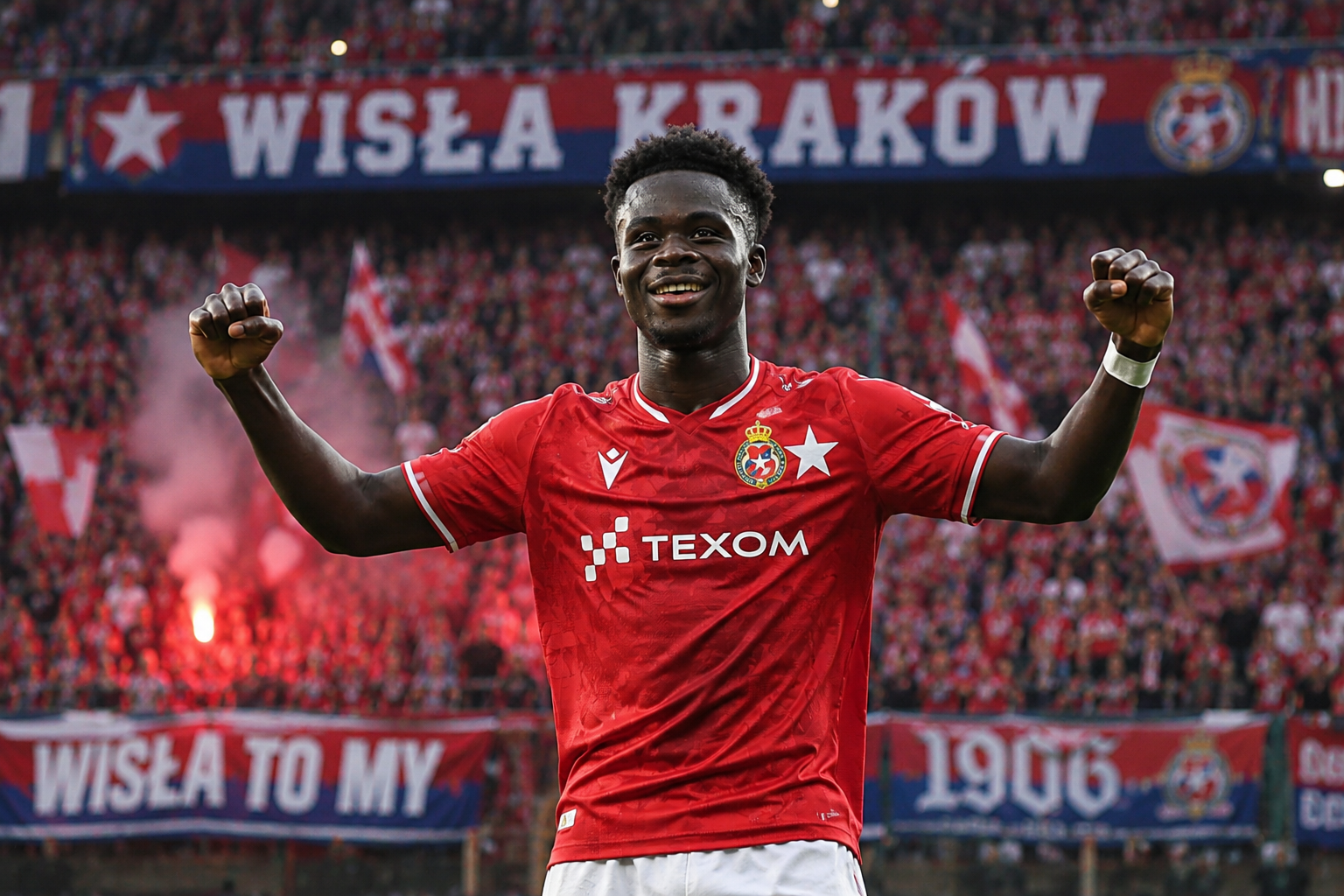 Kibice Wisły Kraków w szoku po sensacyjnym transferze Bukayo Saki
