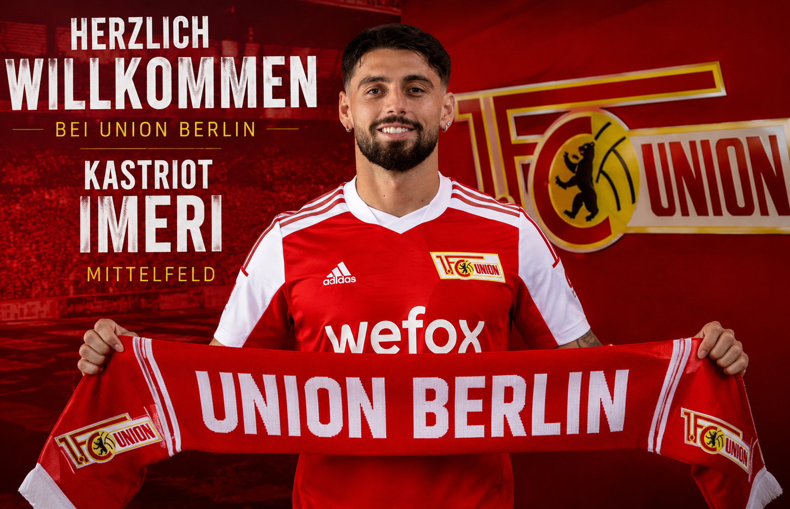 Union Berlin verpflichtet Kastriot Imeri heute